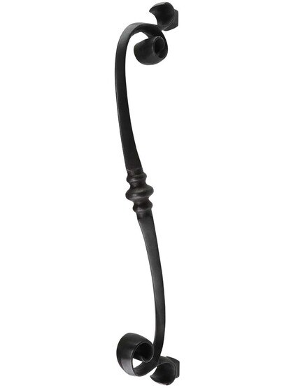 Solid-Bronze Decorative Pull Handle - 21 1/4 inch.